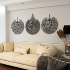 Set of 3 Ayatul Kursi, Surah Al-Falaq & Surah An-Nas Islamic Wall Art | Premium Islamic Home Décor